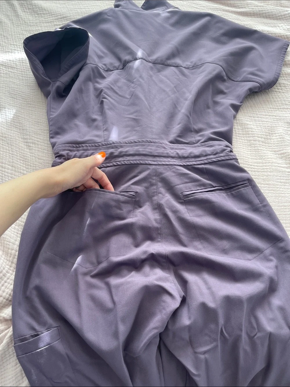 Mandala Lavender scrubs Jumpsuit - Picture 4 of 5